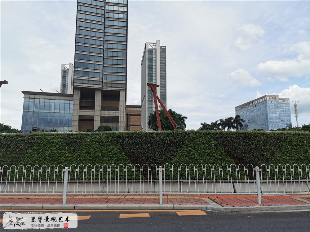 广州琶洲会展中心垂直绿化植物墙围挡案例 (7)