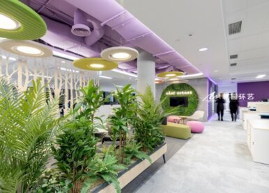 辦公室綠化，室內辦公空間垂直綠化景觀