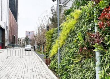 圍墻綠植墻，成都花果山酒店垂直綠化景觀