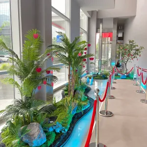 酒店走廊仿真植物景观